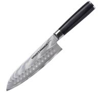 Couteau de cuisine Damascus Santoku 18 cm Samura - Black