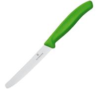 Victorinox 6.7836.L114 Couteauà tomatesà lame dentelée Vert 11 cm