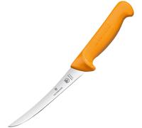 Victorinox Swibo Couteau de Cuisine/Désossage, Lame de 13 Cm, Tranchant Normal, Lame Flexible, Jaune