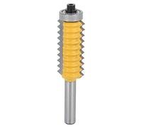 Couteau de fraisage à bois à 8 tiges, Rail de coupe à bois, ligne de mèche de routeur de ondulé, lame multi-dents en carbure de haute précision pour les projets de travail du (Couteau à mortaise et