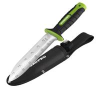 WORKPRO Couteau de Jardin, Lame en Acier Inoxydable, Outil de Jardin avec Gaine Oxford, Poignée Ergonomique en TRP avec Trou de Suspension pour Désherbage, Plantation et Creusage