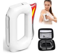 Couteau De Massage Chauffant Électrique Pour Les Fascias, Outil De Raclage Musculaire Type Gua Sha Avec Micro-courants Et Vibrations, Masseur À 5 Niveaux De Température(White)