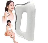 Couteau De Massage Multifonctionnel Pour Fascias,Masseur éLectrique Pour Fascias, Grattage Corporel, Microcourant, Vibration, Compresse Chaude,Relaxation Musculaire,Couteau De Massage Guasha,White