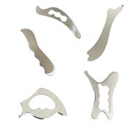 Couteau de massage relaxant for fascias, 5 pièces, for physiothérapie et massage des tissus profonds, ensemble d'outils de grattage musculaire for tout le corps