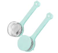 Couteau de pelage avec boîte de rangement, 2 pcs éplucheur en plastique avec une lame en acier inoxydable double face, éplucheur carotte suspendu avec poignée non glissée pour les pommes terre