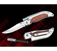 Couteau de poche avec lame de 8 cm et bâton de magnésium pour faire du feu (3332)