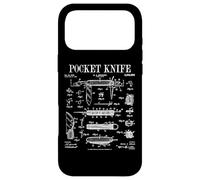 Couteau de Poche Collector Vintage Couteaux passionné d'art Brevet Coque pour iPhone 17 Pro Max