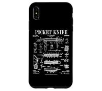 Couteau de Poche Collector Vintage Couteaux passionné d'art Brevet Coque pour iPhone XS Max