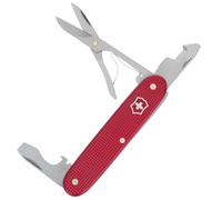 Victorinox Outil de Poche Companion Slim Alox, Outil Multifonction, 6 Fonctions, y c. Ciseaux, Ouvre-Emballage, Tournevis, Swiss Made, Rouge
