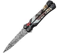 COUTEAU DE POCHE FAN JKR CHEVALIER DU TEMPLIER L/ 10,3 CM JKR0695