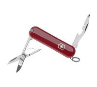 Victorinox Jetsetter Petit Couteau de Poche Suisse, Léger, Multitool, 7 Fonctions, Ciseaux, Rouge