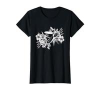 Couteau de Poche Multifonction Vintage pour collectionneur d'extérieur T-Shirt Graphique avec Valeur, Femme, Noir, M