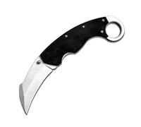 Couteau de poche pliant en métal petit portable léger G10 karambit tranchant en acier inoxydable EDC couteau de chasse multifonction couteau de chasse couteau à une main camping, couteau de survie