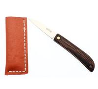 Couteau de Poche Pliant Japonais Fait à la Main au Japon par Mr KOTOH Acier D2 Manche Bois Couteaux Artisanal Mecanisme de Verouillage par Friction (Bois Wenge)