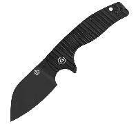Couteau de poche QSP Chefmaster Lame : 14C28N, revêtement foncé, G10, Linerlock QS163-A2