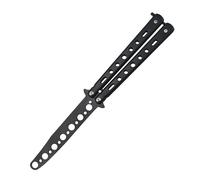 Couteau De Pratique Des Arts Martiaux,Couteau Papillon Pliant En Métal En Acier Portable Pour La Pratique Des Tours De Retournement - Type Black