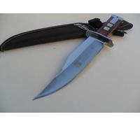 Couteau De Survie - Columbia - Type Rambo - Acier Inoxydable - Manche En Bois - 17,5 Cm De Lame Multicolore
