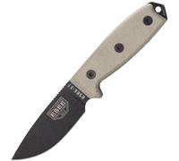 Couteau de survie ESEE Knives Modèle 3 3MIL-P-B étui noir + clip ceinture et dos MOLLE