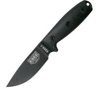 Couteau de survie ESEE Knives Modèle 3 Lame Noire 3D G10 Noir 3PMB-001 étui noir + clip ceinture 3PM