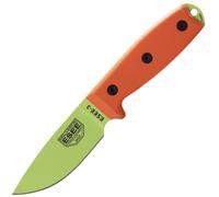 Couteau de survie ESEE Knives Modèle 3 Venom Green avec étui + clip de ceinture ESEE-3PM-VG