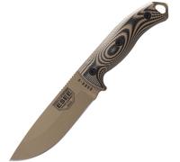 Couteau de survie ESEE Model 5 Lame Dark Earth 3D Coyote-Black G10 5PDE-005 étui kydex + plaque de c