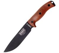 Couteau de survie ESEE Modèle 6 Lame Noire 3D Natural Canvas Micarta 6PB-011 étui noir + plaque de c