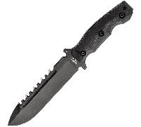Couteau de Survie Large Halfbreed Blades - Lame Fixe LSK-01 BLK - K110