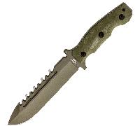 Couteau de Survie Large Halfbreed Blades - Lame Fixe LSK-01 ODG - K110