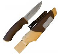 Couteau de survie mora bushcraft survival marron et sable désert
