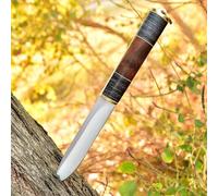 Couteau de travail médiéval celte viking avec finition en laiton MAQ1827