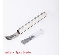 Couteau D'éclaircie Pour Le Cuir Professionnel Avec 3 Lames, Outil D'amincissement Du Cuir, Accessoires De Couture, Bricolage