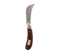 Zenitech Couteau d'électricien 1 lame, manche antidérapant léger, 10/17,2 cm, Marron