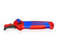 Couteau d'électricien 180mm - Lame avec sabot de guidage - 3 positions de coupe KNIPEX - 1650145SB