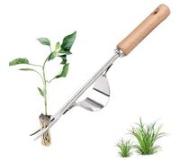 Couteau Désherbeur En Acier Inox, Arrache Mauvaise Herbe, Couteau Desherbeur, Sarcleur Classique Avec Manche En Bois, Désherbeur Manuel Pour Creuser, Sarcler, Détacher, Cadeaux Pour Jardiniers