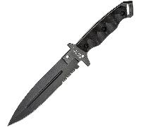 Couteau d'Infanterie Moyenne Halfbreed Blades - Lame Fixe MIK-01PS BLK - K110