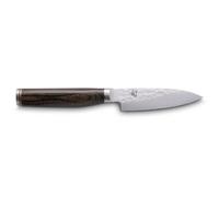 KAI Couteau d'office Shun Premier Tim Mälzer 10 cm – VG-Max 61 HRC – Damas 32 couches – Pakka marron