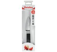 Couteau d'office Metaltex Asia 19 cm Acier inoxydable/polypropylène Noir/argenté