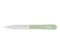 Opinel - Couteau cranté à tomates 10 CM manche bois vert sauge N°113 - OPINEL