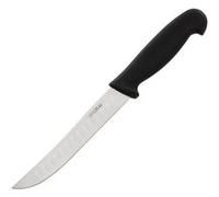 Couteau d'Office Professionnel Alvéolé Noir 125 mm Hygiplas Gris G