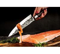 Couteau du chef - FORGED - SEBRA - Acier japonais 440C - Manche en bois Dalbergia - L 20,5 cm