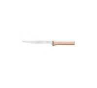 Opinel - N°121 Couteau Effilé Parallèle - Lame 18 cm Inox, Manche Bois de Hêtre - Excellente Prise en Main pour Lever les Filets de Poisson - Garantie à Vie