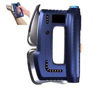 Couteau éLectrique Pour Fascias, Outil De Massage Chauffant Pour Relaxation Musculaire, Grattage, Chauffage, Micro-Courant Ems Et LumièRe Rouge, 5 Lames En Un, Pour Tout Le Corps,Blue
