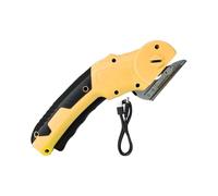 Couteau Electrique sans Fil | 320RPM Outil de Découpe Portable avec Verrou de Sécurité et Lumière LED - Ciseaux Rotatifs Rechargeables pour Tissus Cuir Moquette Carton - Atelier de Bricolage et