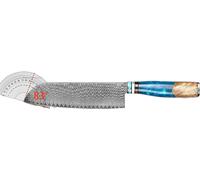 Couteau en acier damassé, manche ergonomique, couteau de chef, couteau Santoku, modèle A01