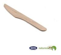 Couteau en Bois Naturel 16,5 cm - SDG - x 2000 - - Bois NC G