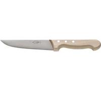 Couteau en caoutchouc F.DICK (Lame : 15cm ; Dos droit ; Manche en bois ; Acier au carbone)