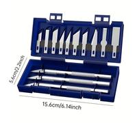 Couteau En Métal Moulé,Coupe Manuelle De Joint D'art,Coupe De Papier Blopaper,Gadget Européen Antidérapant,Outil De Réparation De Précision Bricolage,Stylo,13 Pièces - Type 1pc #A