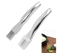 Couteau En Soie Déchiqueté, Coupe-oignon En Fleurs, Coupe-oignon Vert En Acier Inoxydable, Coupe-légumes Multifonctionnel, Outil De Déchiquetage D'oignons Verts, Gadget Trancheur D'aliments