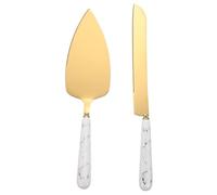 Couteau et Serveur pour gâteaux en Acier Inoxydable, 26,5cm, Set de découpe de gâteaux élégant pour Mariage, Anniversaire, fêtes