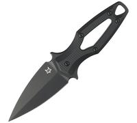 Couteau Fixe Fox Knives FOX AKA Lame en Acier Inoxydable Elmax Top Shield, Manche en G10 Noir FX-554